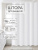 Штора для ванной Zenfort "Жаккард" полиэстер 180х200см, 12 колец, с утяжелителем, белый