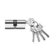 Механизм цилиндровый Trodos ЦМ 70(35/35) сплав ЦАМ 5 ключей, хром