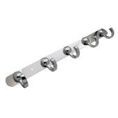 Крючок на планке Delphinium пятерной "2053", хром