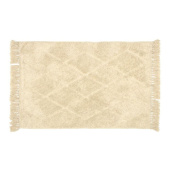 Ковер Zenfort "Прованс Ромбы" с кистями, хлопок, 60х90см, кремовый