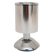Опора мебельная Trodos цокольная D50 H100, хром