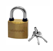 Замок навесной Trodos BC-BL5-25 латунь, блистер