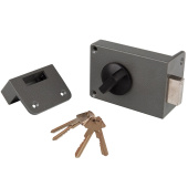 Замок накладной Trodos ЗН1-2 серый