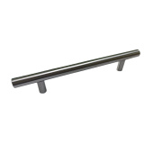 Ручка-рейлинг мебельная "8926" D12х128-188 нержавеющая сталь, браш никель