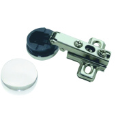 Петля мебельная Trodos накладная для стеклянных дверей SLIDE-ON с крышкой 37гр