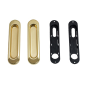 Ручка для раздвижных дверей овал, золото