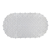 Ковер антискользящий Delphinium коллекция "J-A6838" 69х39см, белый