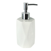 Дозатор для жидкого мыла Delphinium коллекция "Техно", керамика, белый