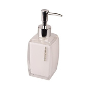 Дозатор для жидкого мыла Delphinium коллекция "White cristal", пластик