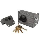 Замок накладной Trodos ЗН1-3 серый