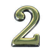 Цифра дверная Trodos "2" золото