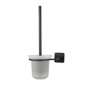 Ёрш сантехнический на липучке Delphinium "B6445P-12", стекло, металл, чёрный