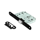 Защелка врезная Trodos 2070-70WС oval BL черный