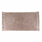 Ковер Zenfort "Прованс Зигзаг" с кистями, хлопок, 50х80см, капучино