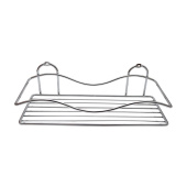 Полка настенная Delphinium 1-ярусная прямоугольная "AE-4034", хром