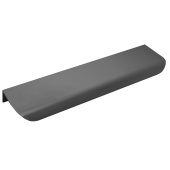 Ручка торцевая мебельная Trodos "10289" 128мм алюминий, черный