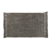 Ковер Zenfort "Прованс Зигзаг" с кистями, хлопок, 50х80см, серый