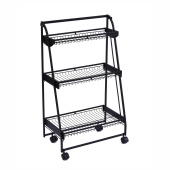 Этажерка Zenfort 3-ярусная "AE-3550A3", черный матовый