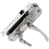 Замок врезной Trodos 61/11-ЦМ 3R с ручкой, хром