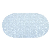 Ковер антискользящий Delphinium коллекция "Линза" 65х34см, белый