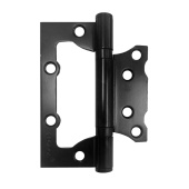 Петля накладная Trodos 100х75х2,0 BL без врезки, черный, флоупак