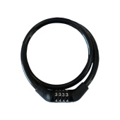 Замок тросовый Trodos 2201 велосипедный 8х650, кодовый, черный