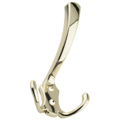 Крючок мебельный Trodos "ZY-204А" 3-рожковый, сплав ЦАМ, золото, хедер