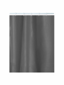 Штора для ванной Delphinium "PE1148Q", peva, 180х200см, серая