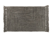 Ковер Zenfort "Прованс Зигзаг" с кистями, хлопок, 60х100см, серый