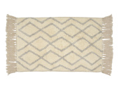 Ковер Zenfort "Прованс Изгибы" с кистями, хлопок, 50х80см, серый