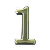 Цифра дверная Trodos "1" золото