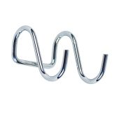 Крючок для кухни Delphinium "AE-415" двойной D16, хром