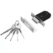 Замок врезной Trodos 156К CP крестовый, хром