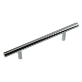 Ручка-рейлинг мебельная Trodos "8925" D10х96-156мм сталь, хром
