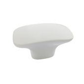 Ручка-кнопка мебельная Trodos "2063K" сплав ЦАМ, белый матовый, хедер
