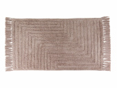 Ковер Zenfort "Прованс Зигзаг" с кистями, хлопок, 60х100см, капучино