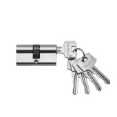 Механизм цилиндровый Trodos ЦМ 60(30/30) сплав ЦАМ 5 ключей, хром