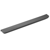 Ручка торцевая мебельная Trodos "10289" 320мм алюминий, черный 