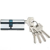 Механизм цилиндровый Trodos ЦМ 70(30/40) сплав ЦАМ 5 ключей, хром