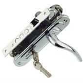 Замок врезной Trodos 61/106-ЦМ 3R с ручкой, хром