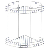 Полка настенная Delphinium 2-ярусная угловая "W2672C-2", хром
