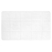 Ковер Delphinium коллекция "Плитка" микрофибра 45х75см, белый