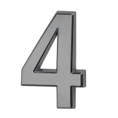 Цифра дверная Trodos "4" классика, хром