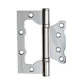 Петля накладная Trodos 100х75х2,0 CP без врезки, хром, флоупак