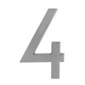 Цифра дверная Trodos "4" модерн, хром