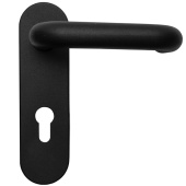 Ручка на планке Trodos 1972 противопожарная, сталь, черный 