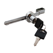 Замок мебельный реечный Trodos для стекла, хром