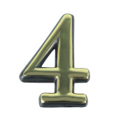 Цифра дверная Trodos "4" золото