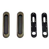 Ручка для раздвижных дверей овал, бронза