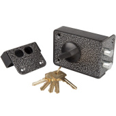 Замок накладной Trodos ЗН1-3-1 серый